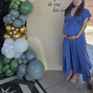 Elegant Blue Maxi Dress